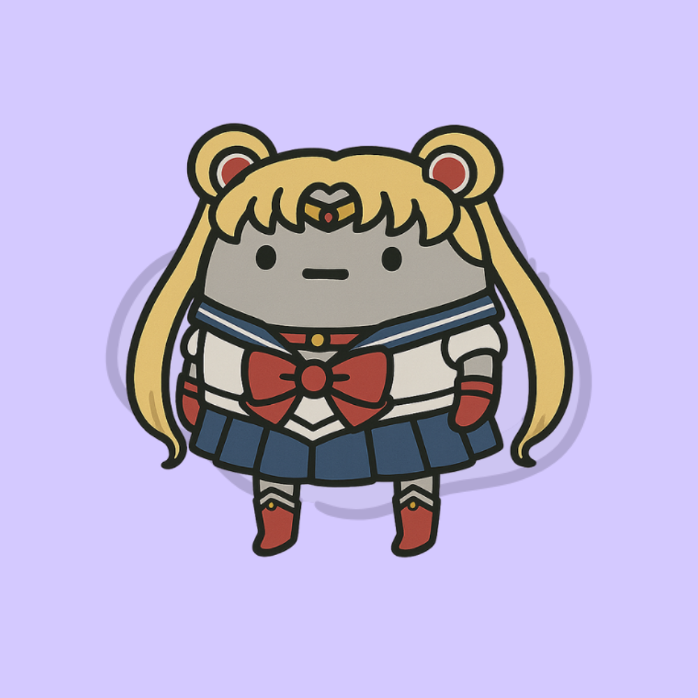 Sad Rock Sailor Moon Sticker