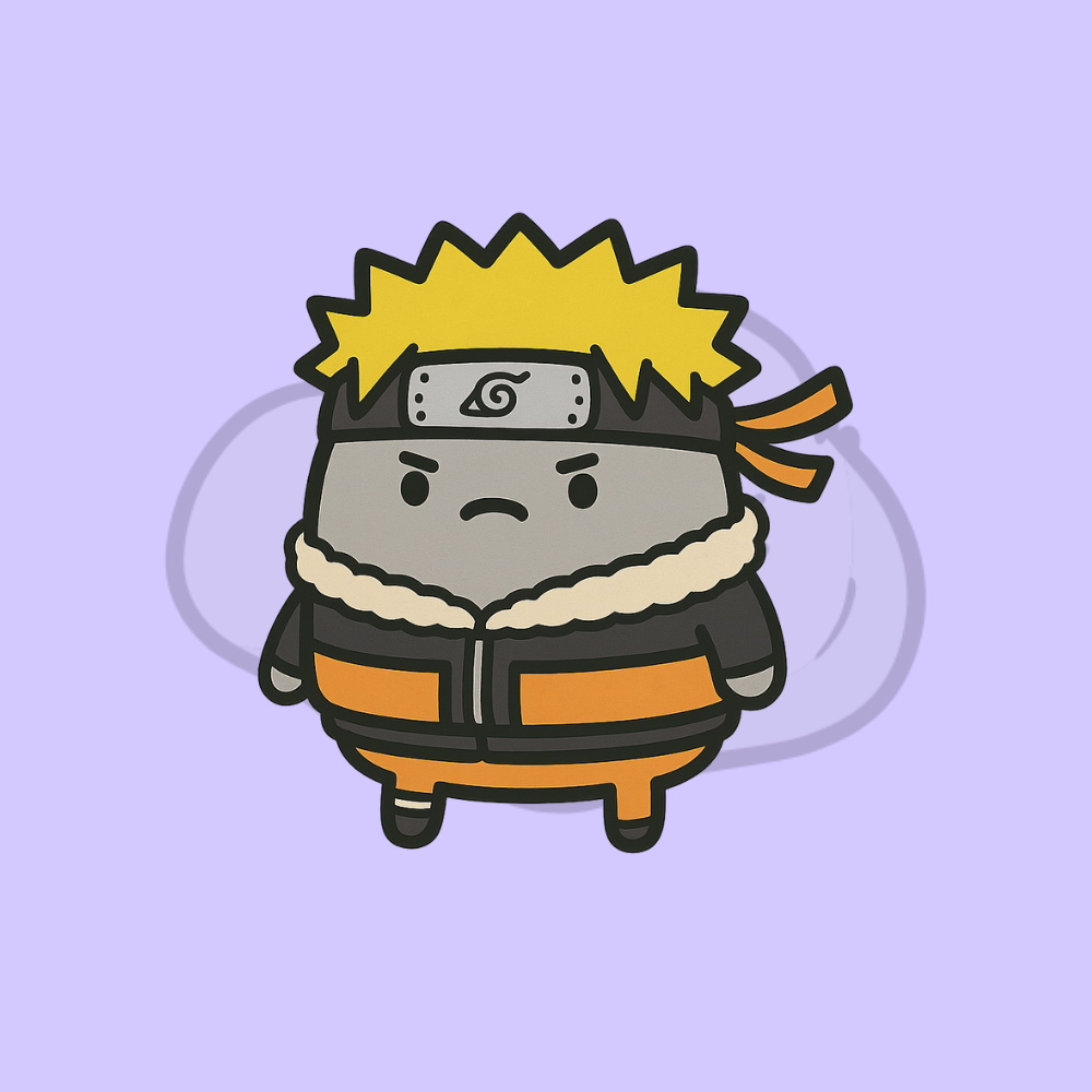 Sad Rock Naruto Sticker