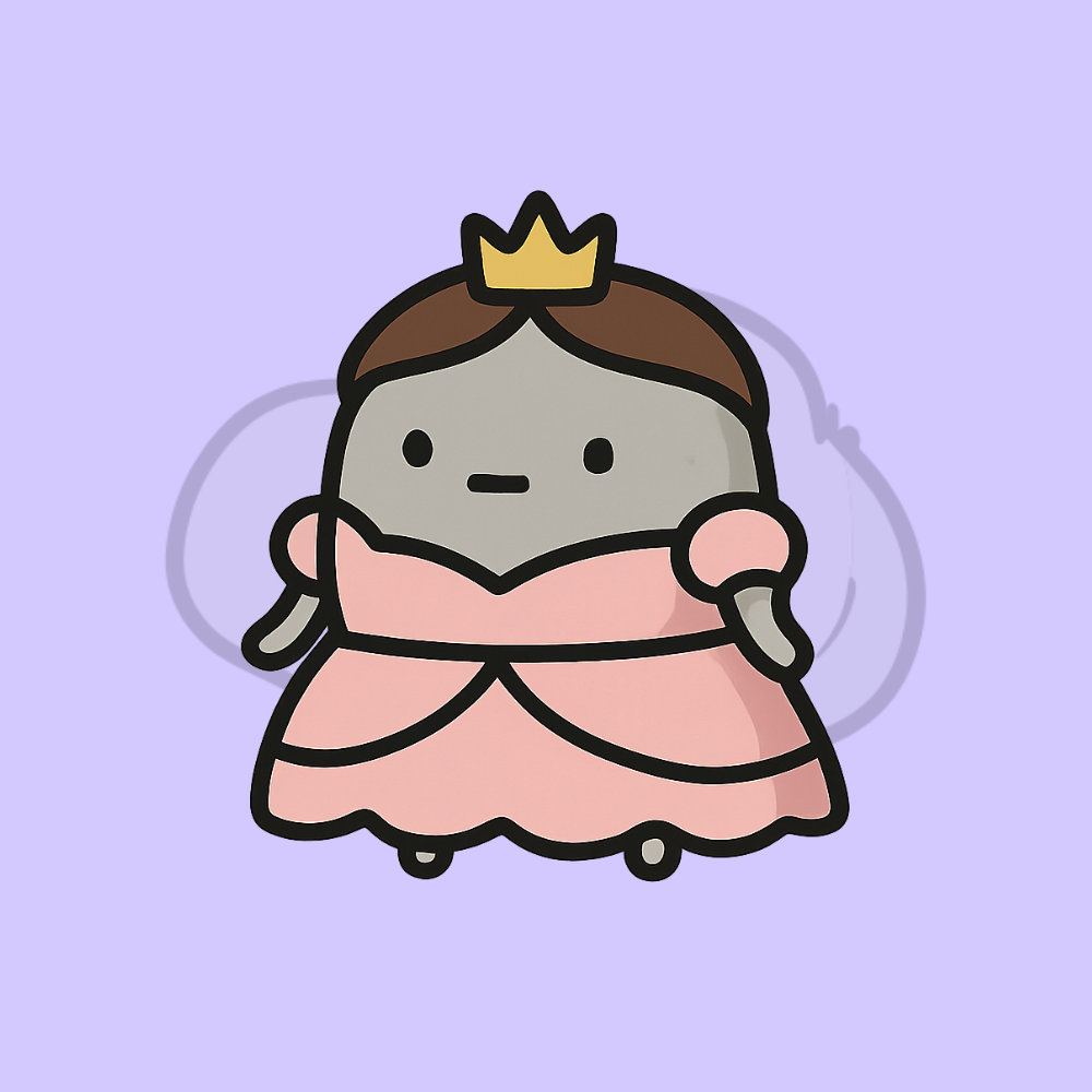 Sad Princess Rock Sticker